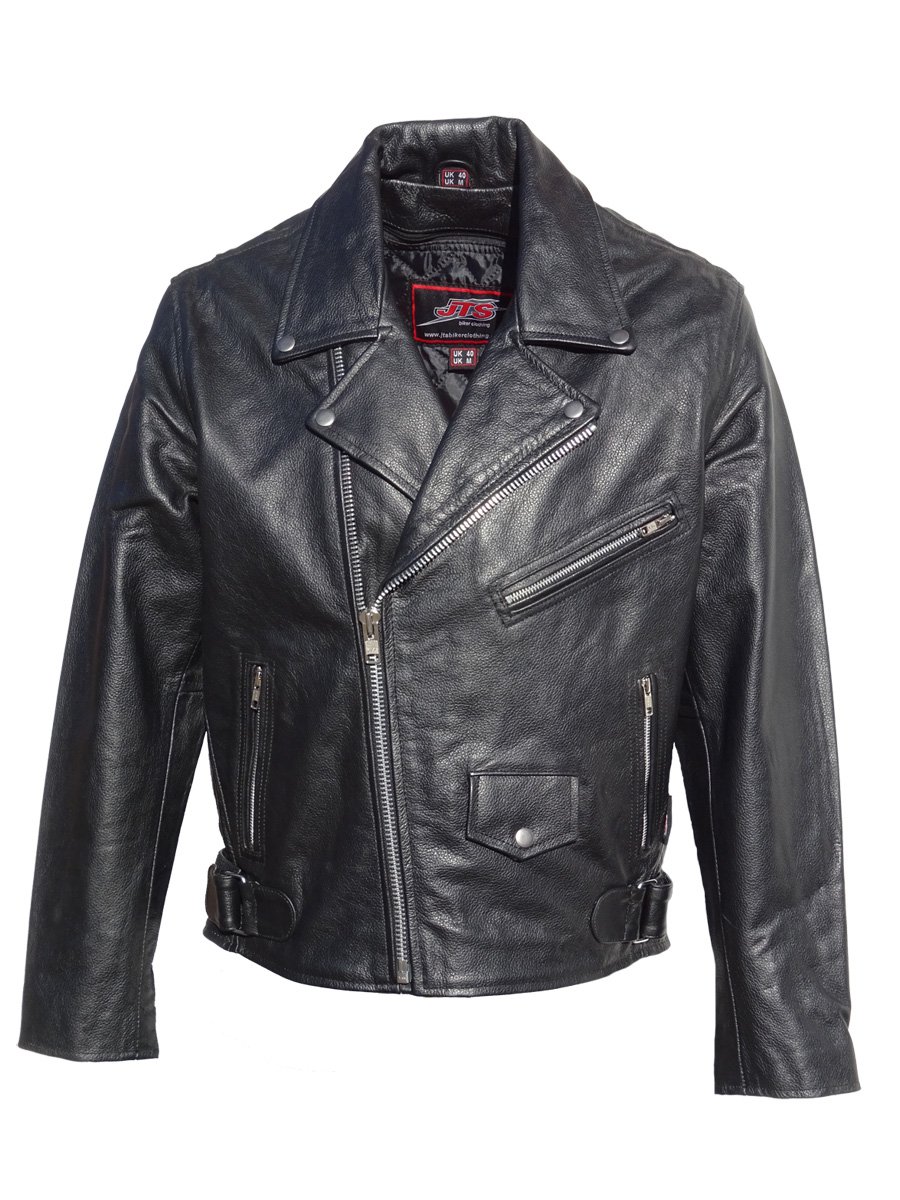 JTS Brando Mens Leather Motorcycle Jacket FREE UK DELIVERY & RETURNS JTS Biker Clothing